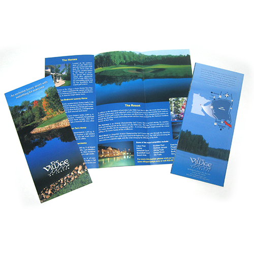 Designed tri-fold brochures for resorts